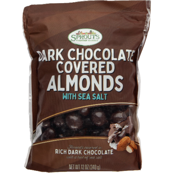 Sprouts Dark Chocolate Covered Almonds W/ Sea Salt