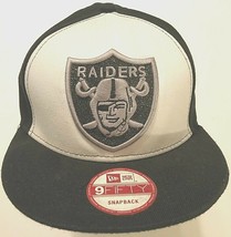 Oakland LA Raiders Logo NFL Vintage Collection AFC Black White Cap Hat O... - $24.74