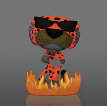 Funko Pop Ad Icons Chester Cheetah Flames #117 Box Lunch Glow In The Dark  image 4