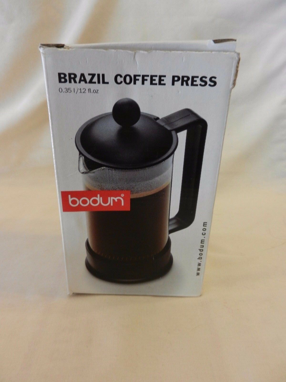 Brazil Coffee Press from Bodum 12 Fl. Ounces, Black and Clear - $22.28