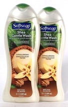 2 Ct Softsoap 20 Oz Hypoallergenic Shea Butter & Cocoa Fragrance Gentle Wash