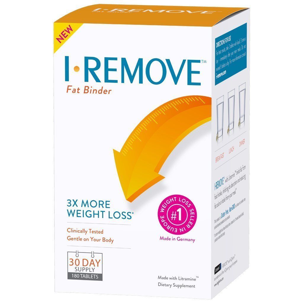 IREMOVE Fat Binder Weight Loss Supplement 30 Day Supply 180 Tablets