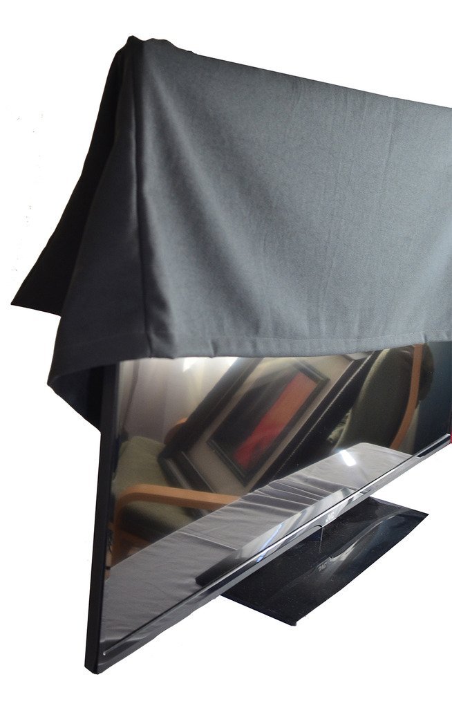 24" Flat Screen Computer Monitor / Television Dust Cover (Black