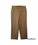 Joseph A Bank Pants 32x29 Tan Traveler&#39;s Collection Easy Care Cotton Fla... - $18.99