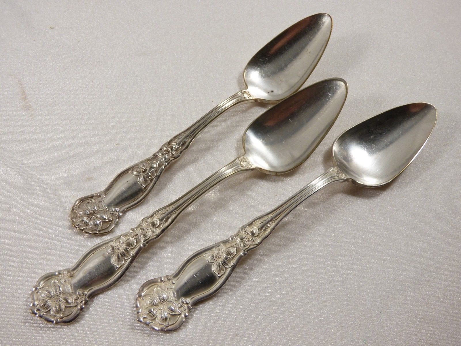 3 Wm Rogers & Son AA Silver Plate pat Nov 29 1910 Orange Blossom Fruit