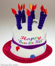 ELOPE FUNNY &quot;HAPPY OVER THE HELL&quot;  CAKE WITH CHNDLES PLUSH HAT - £11.54 GBP