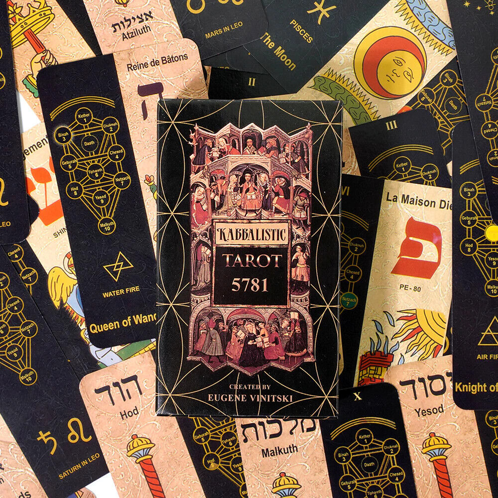 Kabbalistic Tarot 5781 A 44 Cards Deck English Version Divination Oracle Game Tarot Cards & Bags