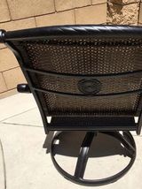 Fire pit dining propane table set 7 piece outdoor cast aluminum patio furniture image 11