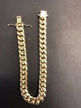 14K Yellow Gold Hollow 7.5 mm Miami Cuban Men's Bracelet 8.5" - $732.60