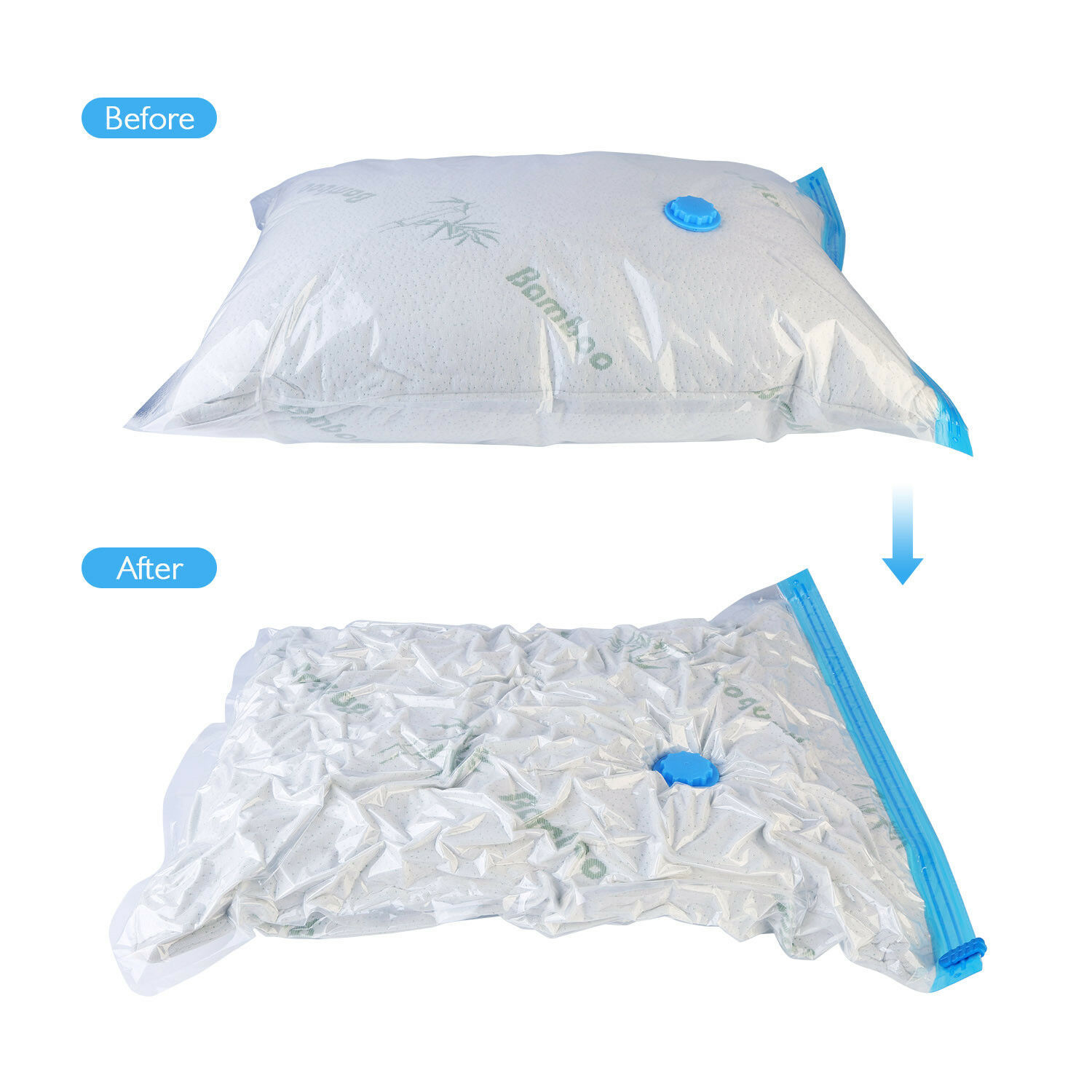 8x Vacuum Storage Bags Seal Space Saver Compression Clothes Air Tight