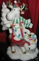 Lenox 2003 2nd In Series &quot;Mooseages Joy&quot; Christmas Porcelain Ornament  - $34.64