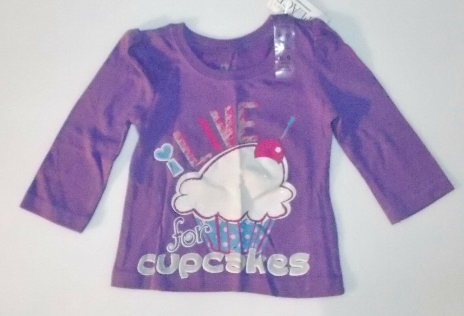 Adidas Infant Girls Toddler Girls Purple T-shirt infant girls tops 6M,9M,24M,3T
