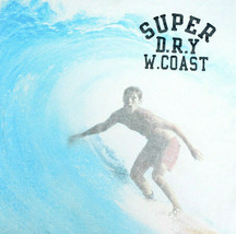 Surfer Super D.R.Y. W.Coast Superdry Blue Short Sleeve T-Shirt Medium - $37.50