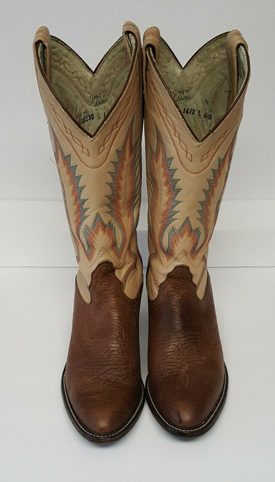 tony lama women's cross inlay western boots