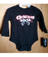 Fashion Holiday Baby Glam Clothes 6M Christmas Rocks Newborn Creeper Bod... - $6.64