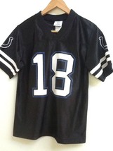 Peyton Manning Colts NFL Team Apparel Black #18 Jersey Youth Large 12-14 EUC - $19.95