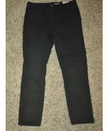 Girls Pants The Gap Black Super Skinny Slim Crop Pants-size 12 - $9.90