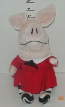 2003 gund olivia pig plush wearing red dress 75100 12" Plush Toy - $13.37