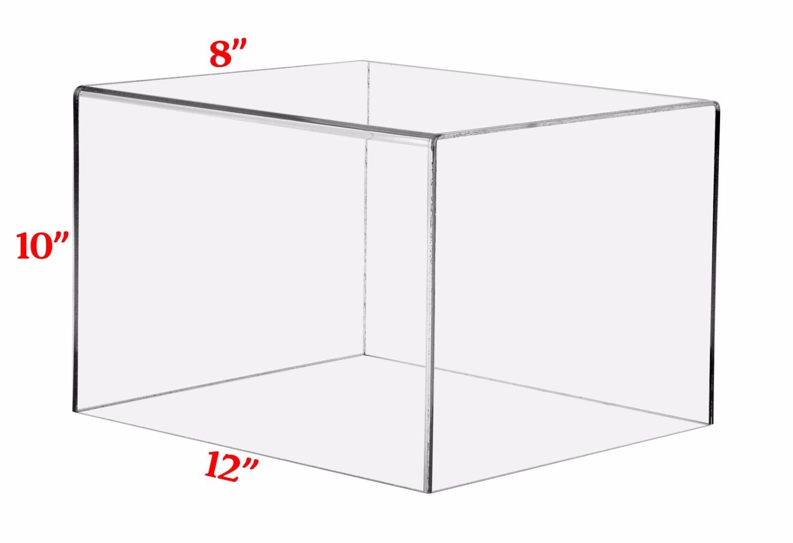 Rectangular Box Case | 5 Sided Display Box | Measures 8