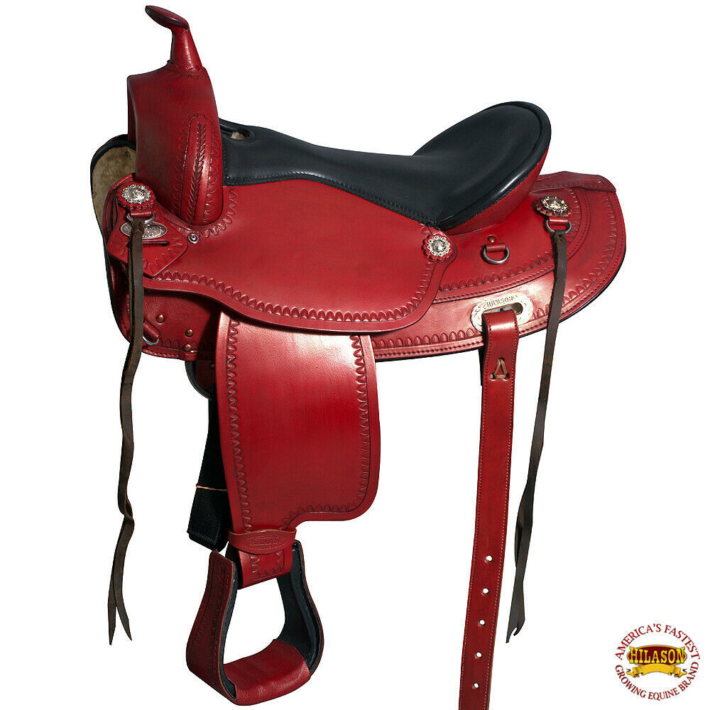 U-M-VX HILASON WESTERN DRAFT HORSE SADDLE WIDE GULLET TRAIL PLEASURE