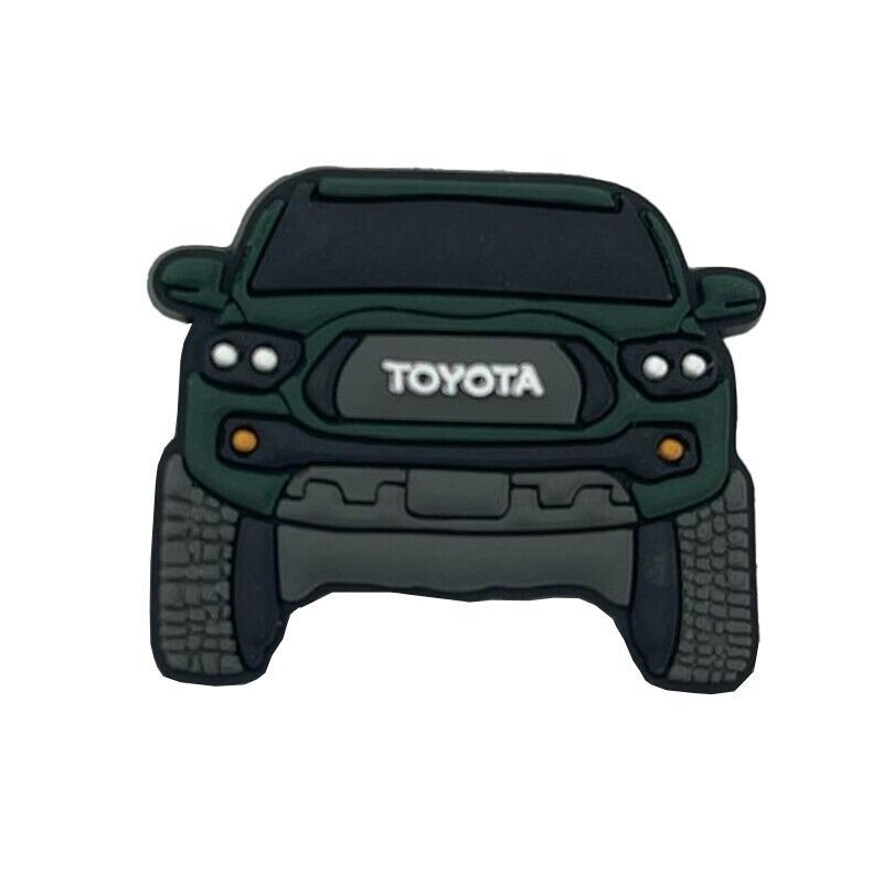CH4X4 Green Tacoma Soft PVC Shoe Charm for Toyota Enthusiasts