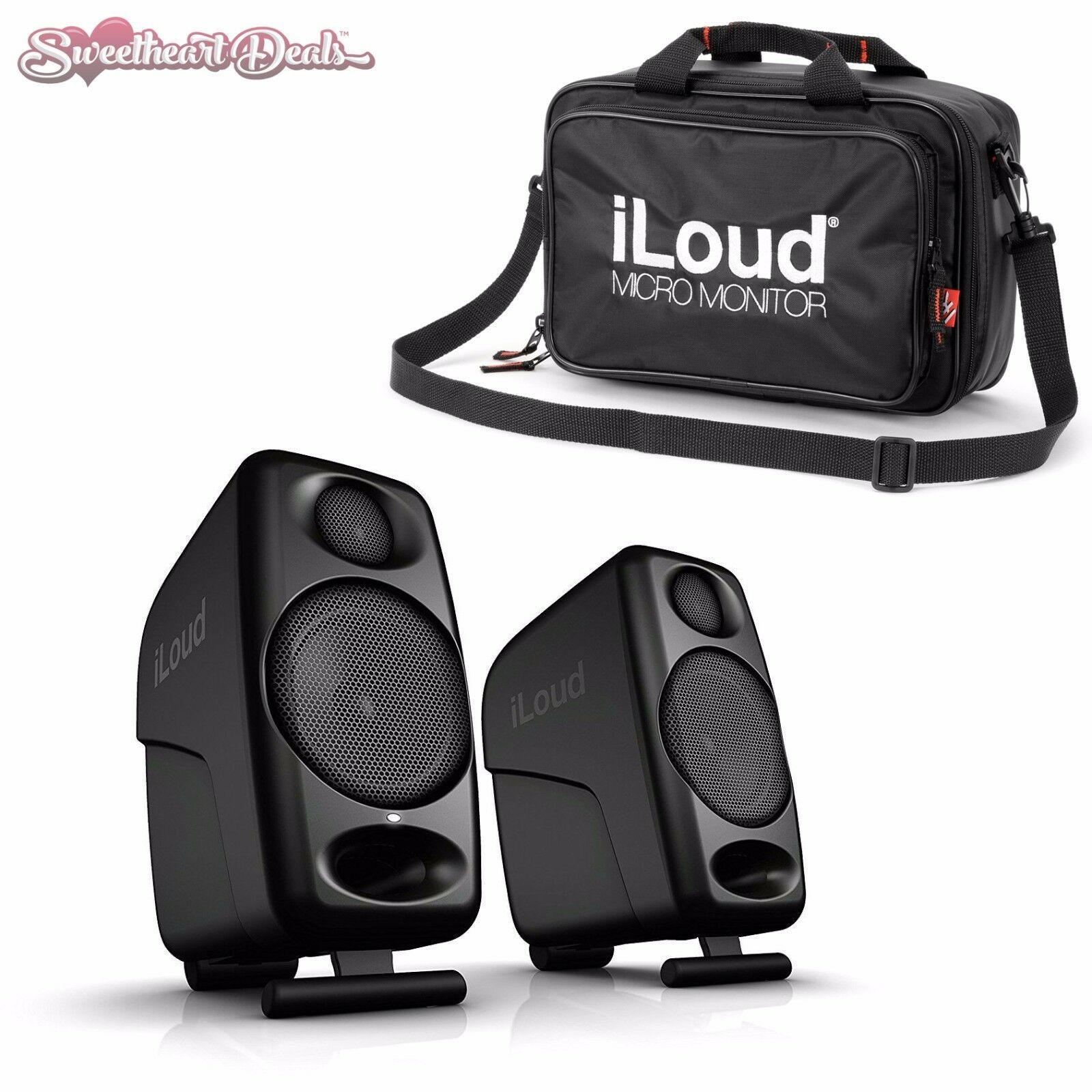 IK Multimedia iLoud Micro Monitors Wireless Bluetooth Studio Speakers with Bag