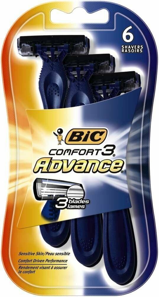 Станок для бритья одноразовый bic comfort 3 advance 4 шт