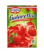 Dr.Oetker Jello: STRAWBERRY flavor PACK of 3 Made in Poland FREE SHIPPING - $9.89
