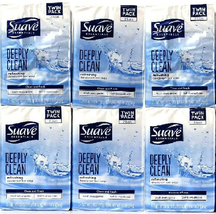 6 Packs Suave Essentials 7.8 Oz Deeply Clean Refreshing 2 Ct Deodorant Soap Bar