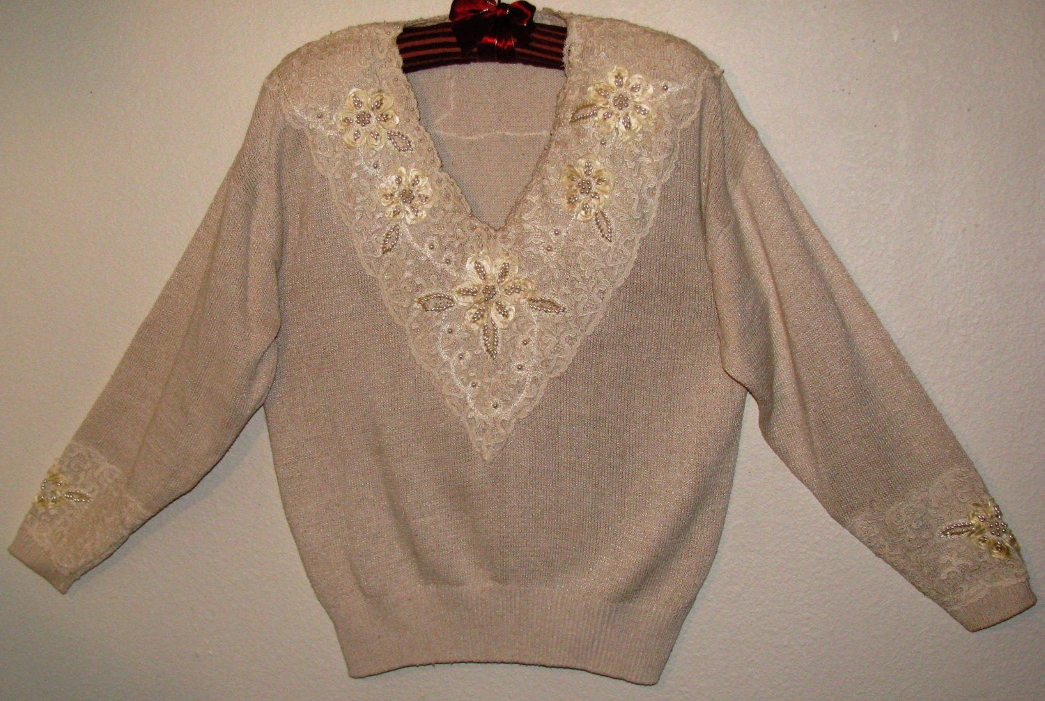 Mariea Kim Vintage Pull Over Ivory 