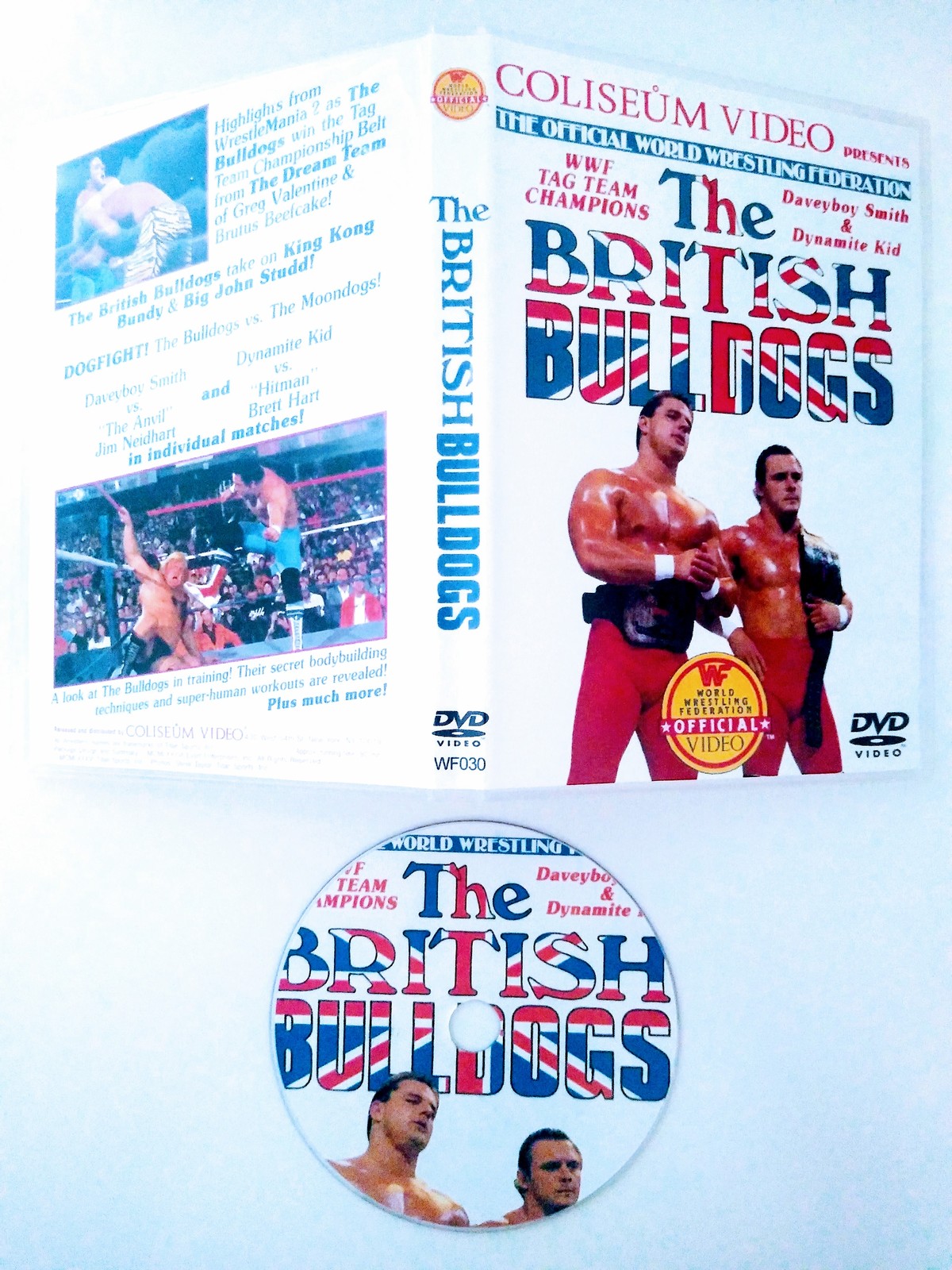 Wwf 1987 British Bulldogs Dvd And Case Vhs Tapes