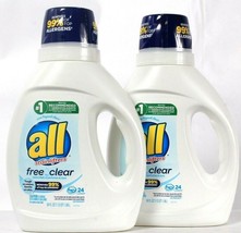 2 Ct All With Stainlifters 36 Oz Free Clear Of Perfumes Dyes 24 Lds Detergent