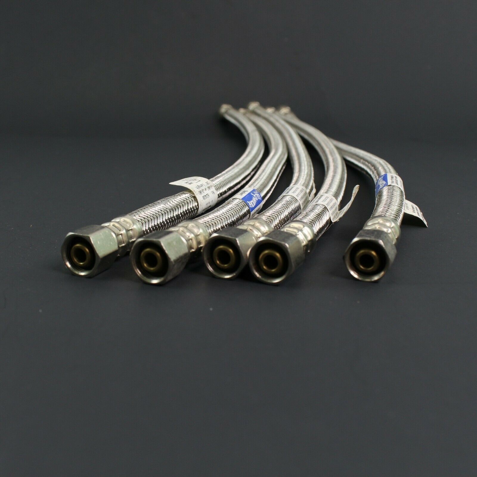 Set of 5 Stainless Braided Faucet Sink Supply Line 3/8" X 3/8" X 20