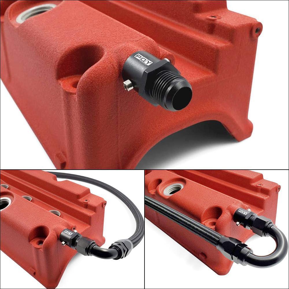 Breather Fitting Catch Can Adapter 19mm An10 Valve For Kswap K20 Acura