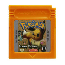 Pokemon Brown Version Game Cartridge For Nintendo Game Boy Color GBC USA Version - $15.85