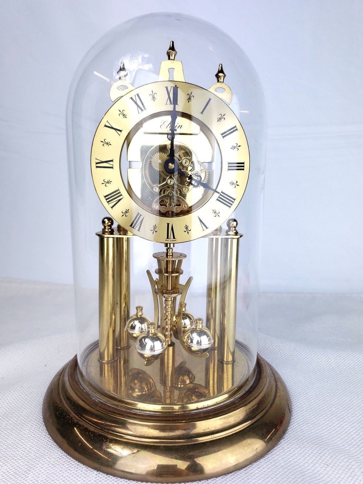 Elgin Haller German TIme Bomb 400 Day Anniversary Clock Shelf, Mantel