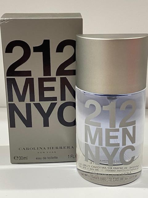 212 MEN NYC by CAROLINA HERRERA 1 OZ. eau de toilette spray for men- SLIVER BOX - $31.99