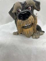 Little Paws Schnauzer Dog Figurine 3.9" High Sculpted Pet 322-LP-ZAK Ceramistone image 8