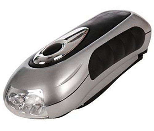 3 Led Dynamo Wind Up Flashlight Hand Pressing Crank Nr No Battery