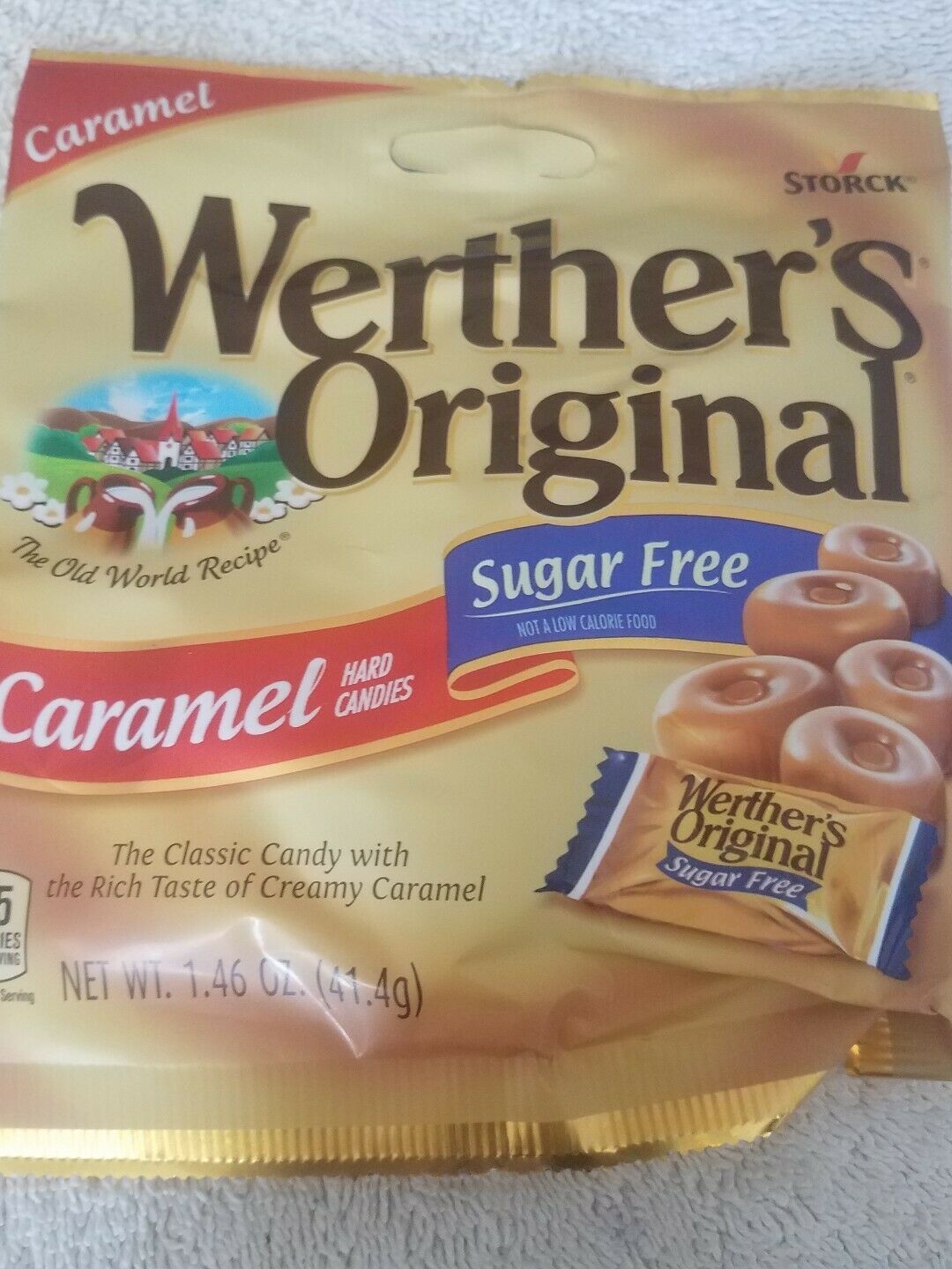Werther's Original Sugar Free Caramel 1.46 oz upc 072799035501 - Other