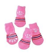 Black Temptation [Footprint] 8 Pcs Lovely Knit Dog Socks Cat Socks Pet K... - $15.41