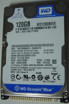 NEW 120GB 2.5 inch IDE 44PIN 9.5MM Hard Drive WD WD1200BEVE Free USA Shipping