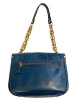 Proenza Schouler Midnight Blue Leather Shoulder Bag Made in Italy Purse Handbag image 4