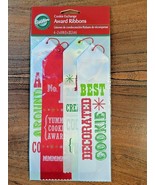 Wilton Cookie Exchange 4 Each 2&quot; x 8&quot; Baking Award Ribbons (NEW) - $7.87