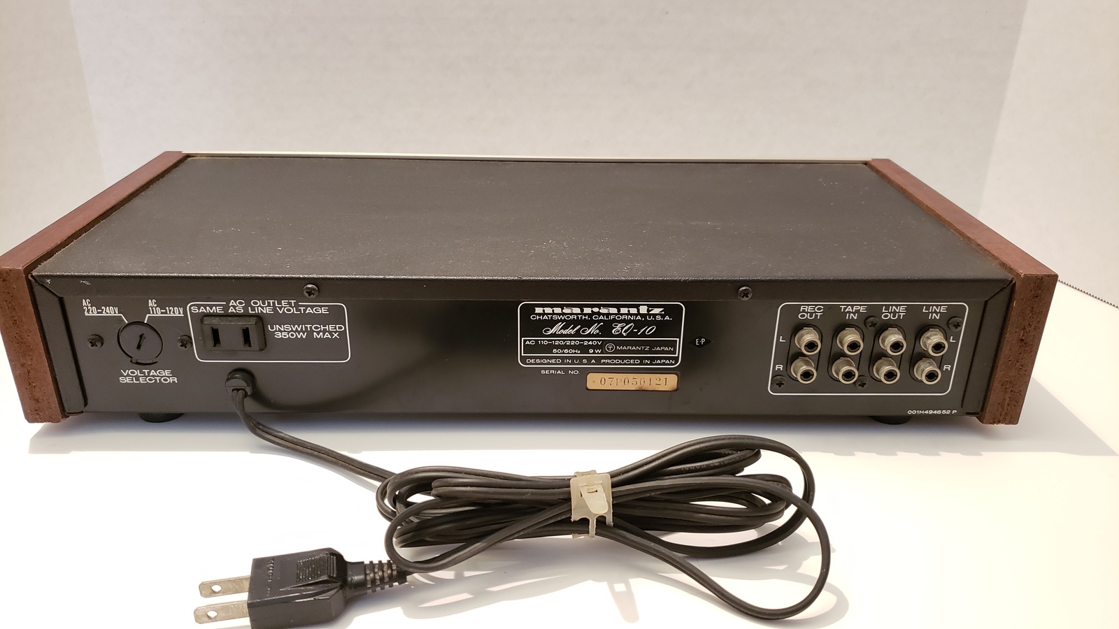 Marantz EQ10 Stereo Graphic Equalizer Equalizers