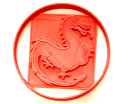 Dragon Flame Breathing Fire Winged Horned Creature Cookie Cutter USA PR2668 - $3.99