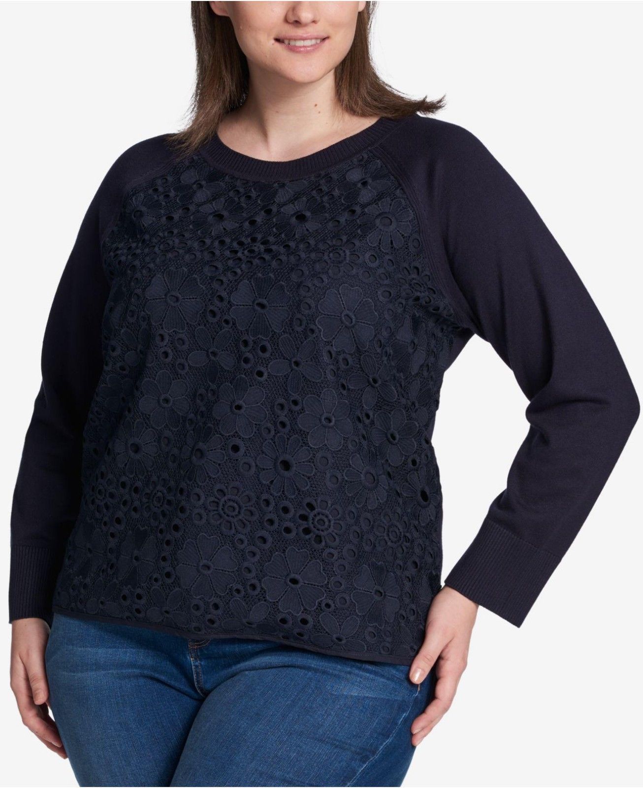 tommy hilfiger sweater navy