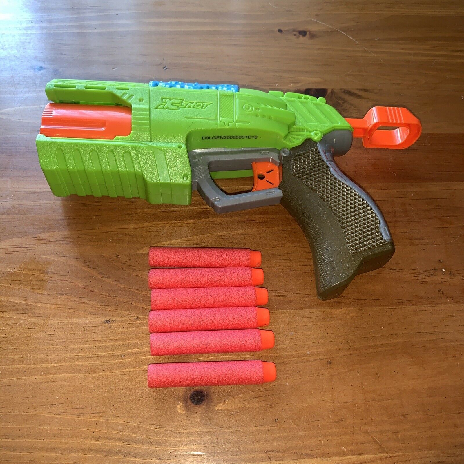 X Shot Rapid Fire Green Pistol Dart Gun Blaster TESTED WORKS - Dart ...