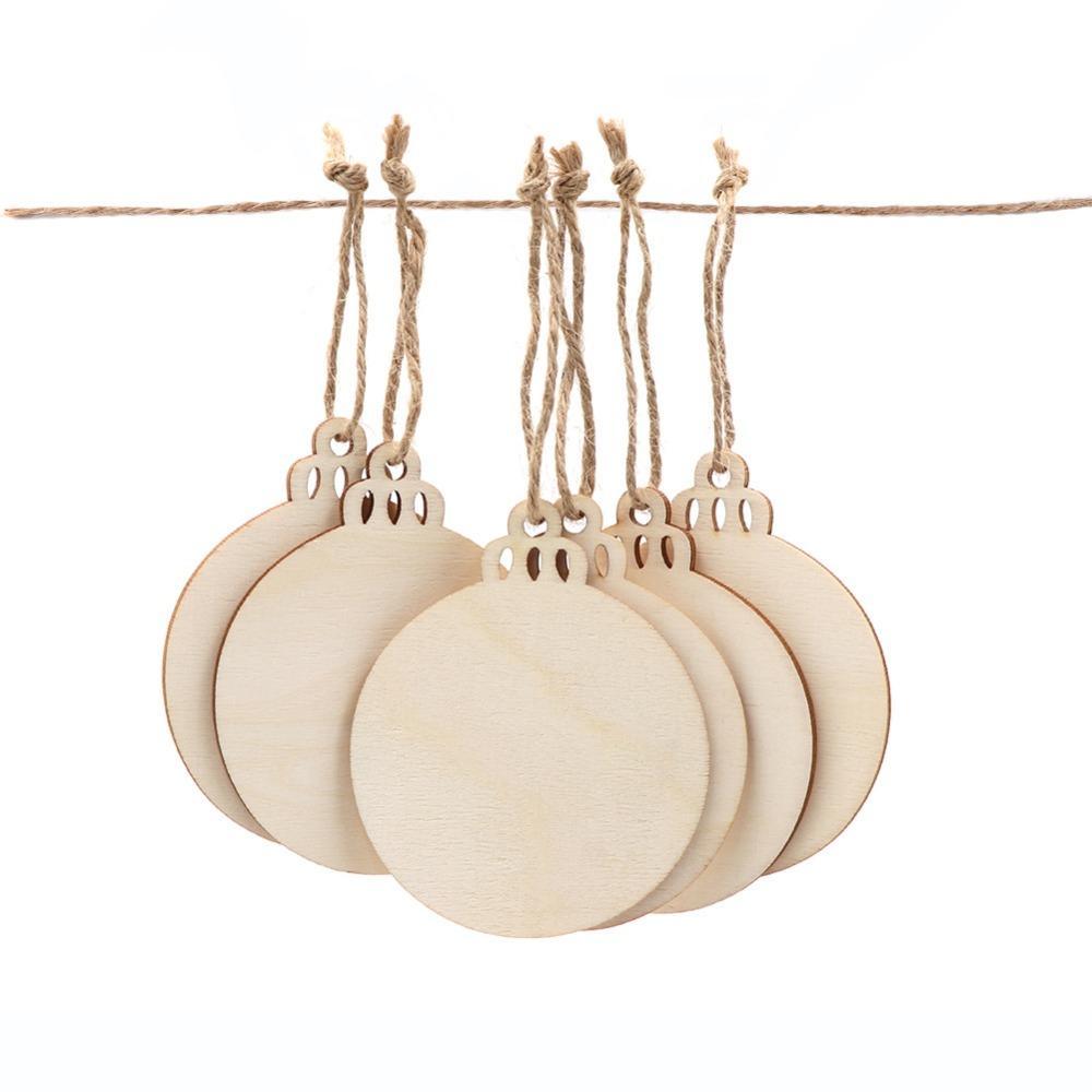 SALE! CREATEME™ Hanging Craft Wood DIY Christmas Tree Ornaments