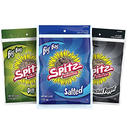 Spitz Sunflower Seeds Variety Pack, 12 Count, 6 oz Bags Backpacks